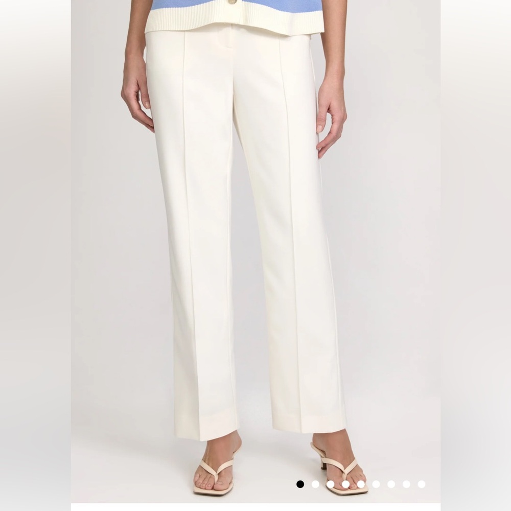 Laura Lily Straight-Leg Pants Vanilla Cream